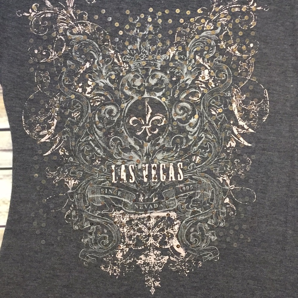 VGUC Las Vegas sparkly tee - Picture 3 of 4